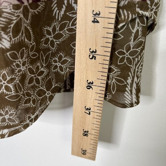 Cabi Dani Smocked Patchwork Dress Women’s Size Small Pink Paisley - Picture 8 of 10